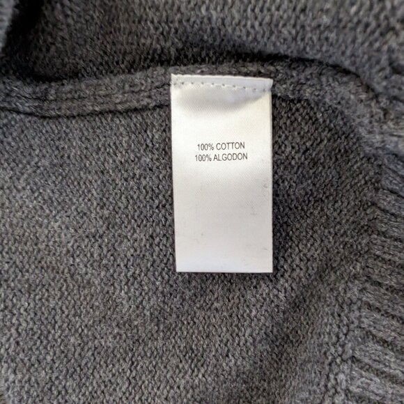 ORIGINAL WEATHERPROOF VINTAGE Sweater Men's 2XL Gray Fair Isle 1/4 Zip Mock Neck - Picture 10 of 12